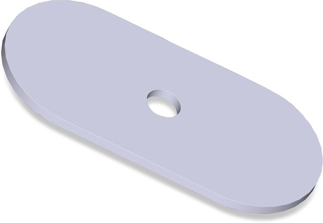 Unterlegscheibe für die Montage der Kotflügel am Anhänger.