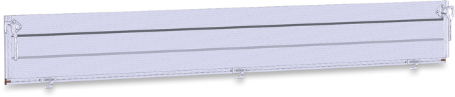 Seitenwand rechts für Böckmann Anhänger DK..32 ohne Galerie mit Winkelhebelverschluß