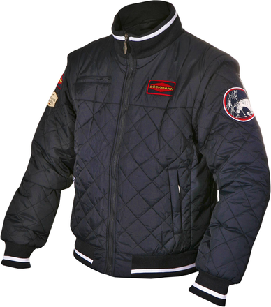 Herren Blouson in der Farbe blau aus der Böckmann Kollektion . Ärmel sind abnehmbar, sodass er auch als Weste getragen werden kann.