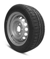 Ein Reifen mit einer 5-Loch Felge und einer Reifenbreite von 195mm und einen Tragfähigkeitsindex von 104N. 13".