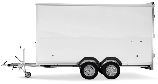 Böckmann Kofferanhänger Tieflader mit Sandwichbordwänden KT-SW 4018/27 H