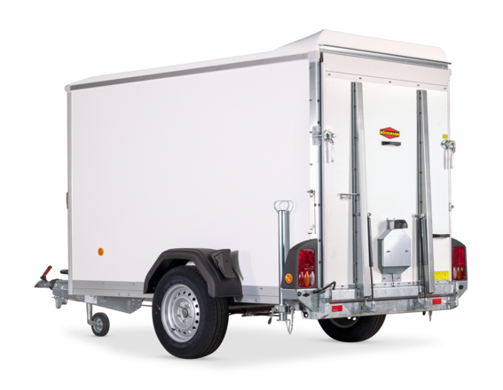 Böckmann Kofferanhänger Einachser, niedrige Verladehöhe KT 2513/135 F.