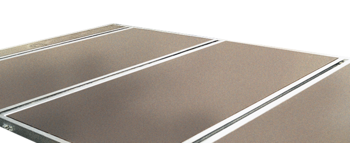 C-rail, integrated in floor, crosswise, per unit