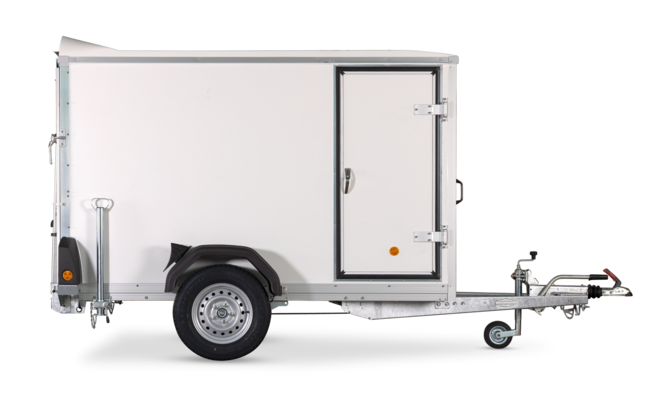 Böckmann Kofferanhänger Einachser, niedrige Verladehöhe KT 2513/135 F.