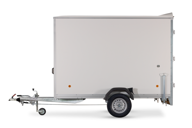 Böckmann Kofferanhänger Tieflader Einachser KT 3015/135 H.