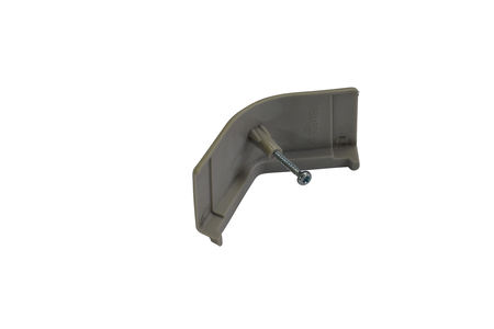 Die Eckkappe für vorne-außen dient als Abdeckung zwischen Haube und Aufbau bei Böckmann Duo/Uno Pferdeanhängern ab 2011