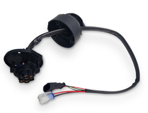 Anschlussdose für Kipperanhänger in schwarz von Böckmann.