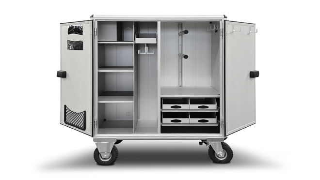 Sattelschrank XL von Böckmann aus Aluminium