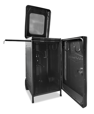 Sattelschrank aus Kunststoff von Böckmann.