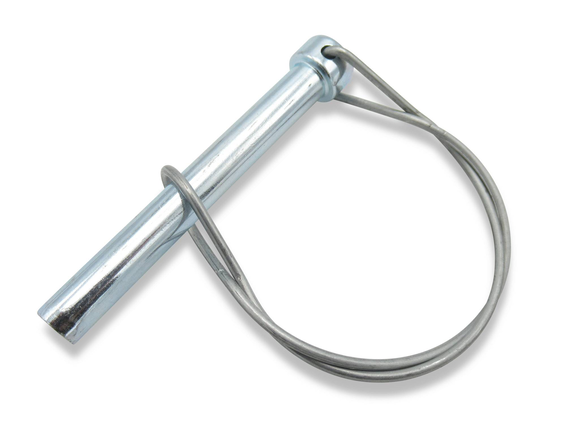 Robuster Bolzen für sichere Befestigung der Pendelscharniere am Kastenaufsatz - passend für Böckmann Anhänger.