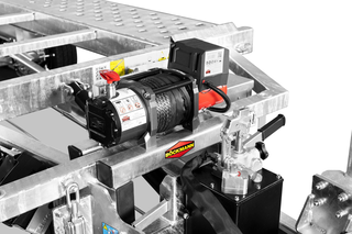Elektronische Seilwinde für die Böckmann Autotransporter Hochlader.