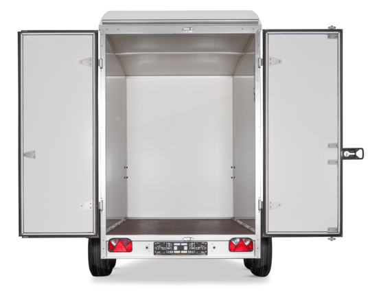 Böckmann Kofferanhänger Tieflader mit Sandwichbordwänden KT-SW 3015/27 H.