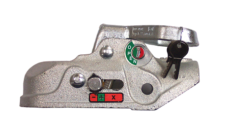 Robuste Knott K35A Ø50 mm 3,5t Kupplung – abschließbar, sicher und ideal geeignet für hochwertige Böckmann Anhänger.