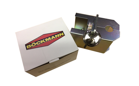 Böckmann Kupplungsschuh: Effektiver Diebstahlschutz mit Vorhängeschloss – blockiert die Kugelkupplung und sichert den Anhänger zuverlässig.