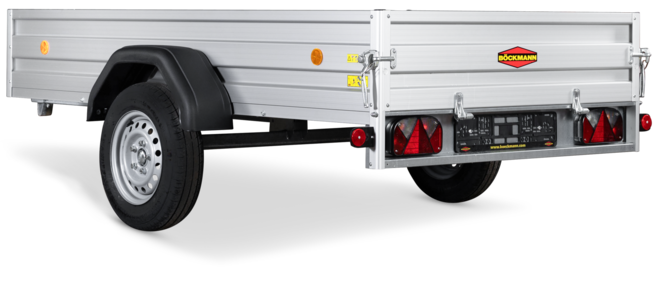 Der Böckmann Tieflader Einachser TL-AL 2513/75.