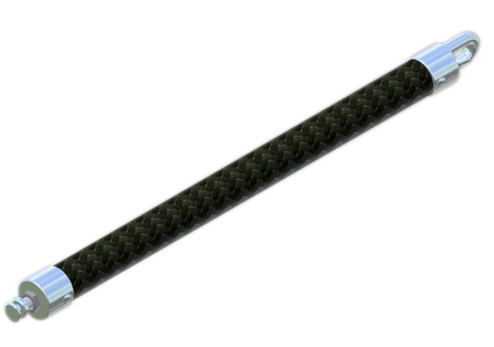 Boxenstange 49 mm Ø, 745 mm lang – mit Nutbolzen für das MSS-System, robuste und sichere Ausführung für Böckmann Pferdeanhänger.