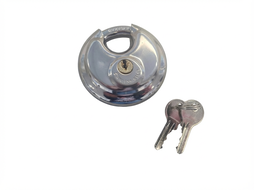 Diskussschloß in rund mit 2 Stck. Schlüssel für Kupplungsschuh