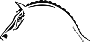 Horse head decor (3M) 410 x 192 mm, right