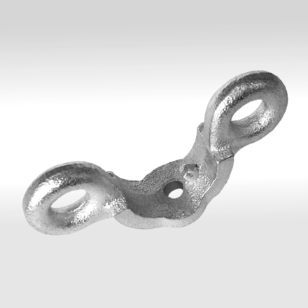 Trennwandhalter vorne für Rohrtrennwand für Böckmann Pferdeanhänger.