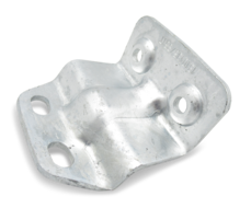 Innerer Holmbefestigungswinkel für Anhängerdeichseln zur Montage des Zugholms am Anhängerrahmen von Böckmann.