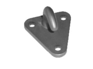 Three hole tarpaulin hook