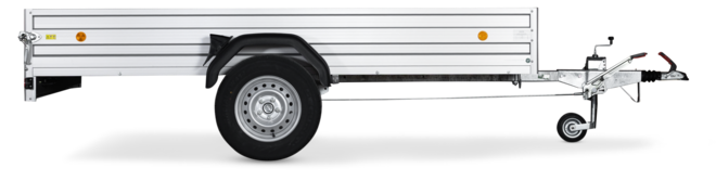 Der Böckmann Tieflader Einachser TL-AL 3015/135.