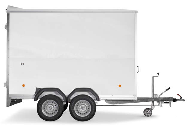 Böckmann Kofferanhänger Tieflader mit Sandwichbordwänden KT-SW 3015/27 H.