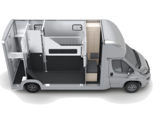 Compact L Plus Stall Tour Ansicht Seite
Hauptbild,  Caravan,  Moving Van,  Transportation,  Van,  Vehicle