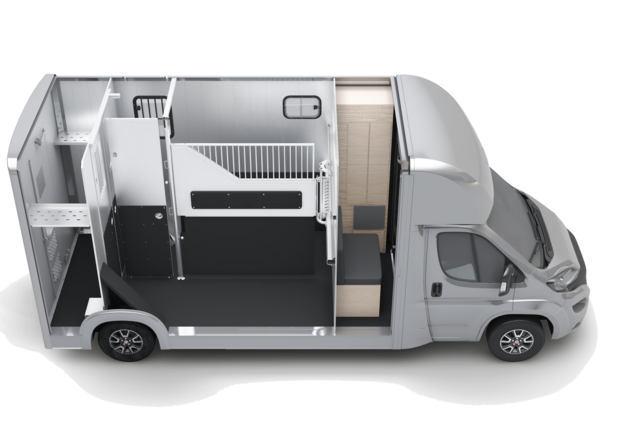 Compact L Plus Stall Tour Ansicht Seite
Hauptbild,  Caravan,  Moving Van,  Transportation,  Van,  Vehicle
