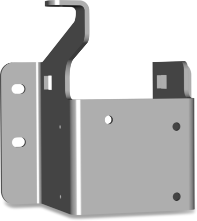 Halterung für Nothandpumpe für Böckmann Anhänger