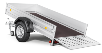 Böckmann kippbarer Aluminium Tieflader.
TL-ALK, TALK, Tieflader, PKW-Anhaenger
TALK - Kippbarer Aluminium Tieflader von Boeckmann
