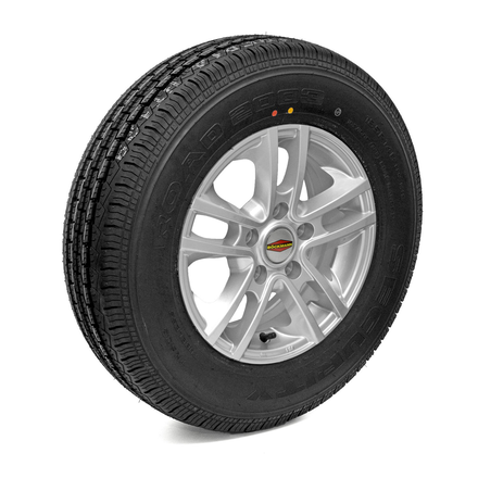 Zubehör Pferdeanhänger.
Rad 185 R 14 C 8PR 5-Loch 104N Alu Felge Neu.