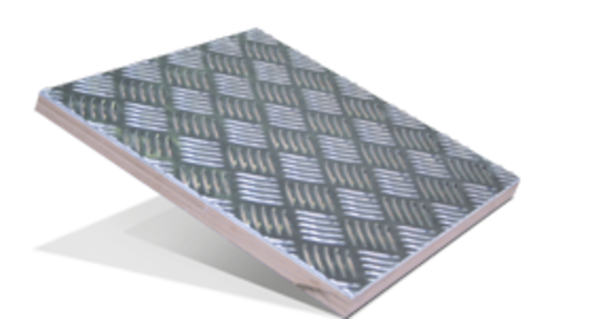 aluminium checker plate on drive-on ramp