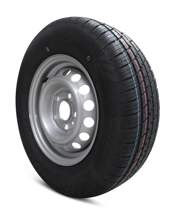 Böckmann Reifen mit einer 5-Loch Felge und einer Reifenbreite von 185mm und einen Tragfähigkeitsindex von 93N. 13".