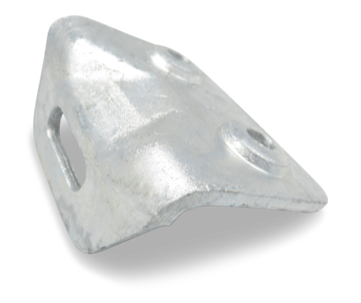 Holmbefestigungswinkel für Anhängerdeichseln zur Montage des Zugholms am Anhängerrahmen von Böckmann.