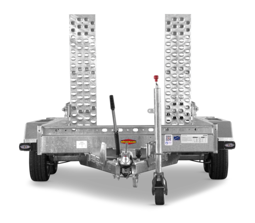Der Böckmann Baumaschinentransporter BT-ST 3016/35.