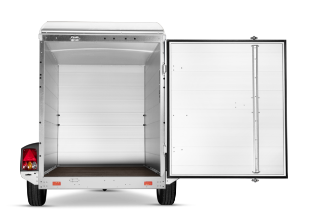 Böckmann Kofferanhänger Tieflader Einachser KT-AL 2513/135 F.