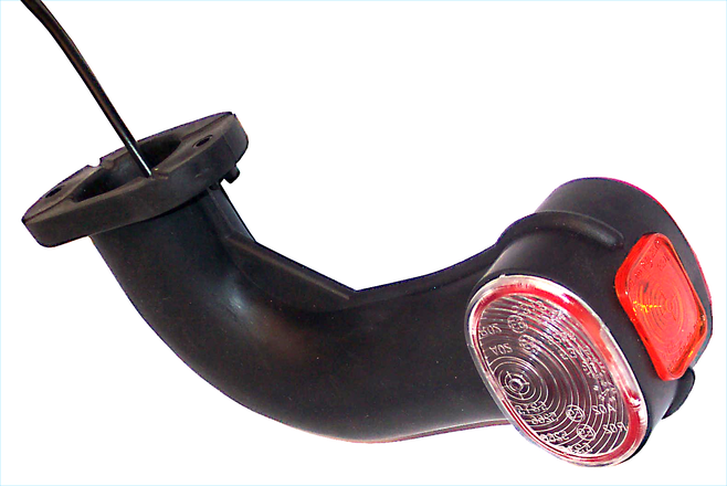 Umrissleuchte mit 0,9 m DC-Kabel für Böckmann Anhänger – zeigt Fahrzeugkonturen und sorgt für bessere Sichtbarkeit und Sicherheit im Straßenverkehr.