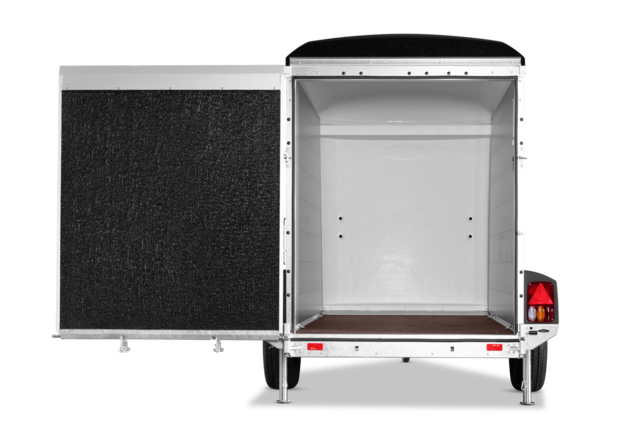 Böckmann Kofferanhänger Tieflader Einachser mit Polyesterbug und -haube KT-PB-AL 2513-15 F (25)