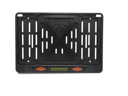 Kunstoff Kennzeichenhalterung   2-zeilig mit Logo
Kunstoff Kennzeichenhalterung  .2-zeilig mit Logo