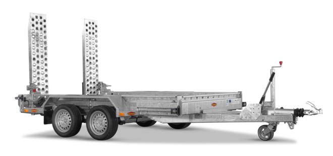 Der Böckmann Baumaschinentransporter BT-ST 3016/35.