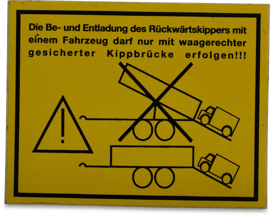 Hinweis fuer die Be- und Entladung des Rueckwaertskipper von Boeckmann
Hinweis für die Be- und Entladung des Rückwärtskipper von Böckmann