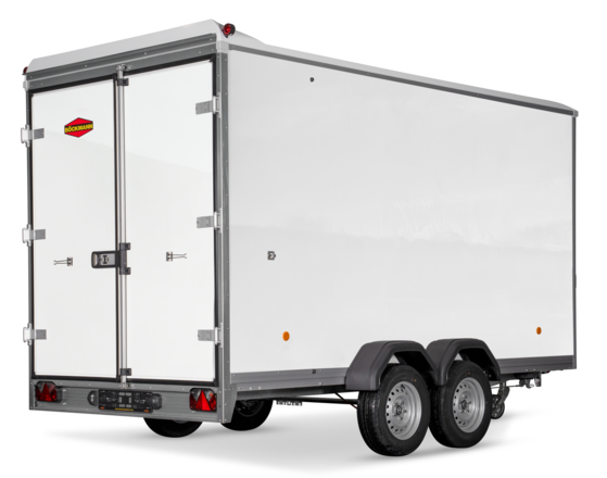 Böckmann Kofferanhänger Tieflader mit Sandwichbordwänden KT-SW 4018/27 H