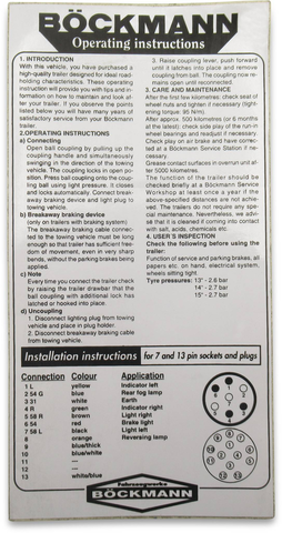 Betriebsanleitung, englisch von Boeckmann
Betriebsanleitung, englisch von Böckmann