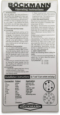 Betriebsanleitung, englisch von Boeckmann
Betriebsanleitung, englisch von Böckmann