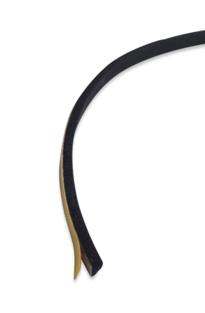 Gummiprofil mit selbstklebende Rückseite 9 x 4 mm als Meterware in schwarz von Böckmann.