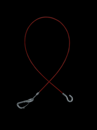 Das Abreißseil für die Auflaufeinrichtung stoppt den Böckmann Anhänger bei Trennung vom Zugfahrzeug und verhindert Unfälle.