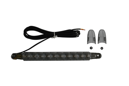 Hella LED Bremsleuchte 12V für Anhänger – mit 3 m DC Flachkabel, flexibel montierbar (horizontal/vertikal) für Böckmann Anhänger.