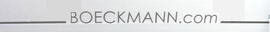 Aufkleber Streifensatz 1667x27 mm mit dem Text BOECKMANN.com