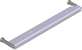 Anschlag für Bordwandhöhe 363mm rechts für Böckmann Anhänger.